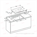 Built-in Induction Hob with 3 Zones with Boost